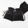 1PC Velvet Drawstring Bag 9*15cm Suede Flannel Gift Storage Pouch Makeup Organizer