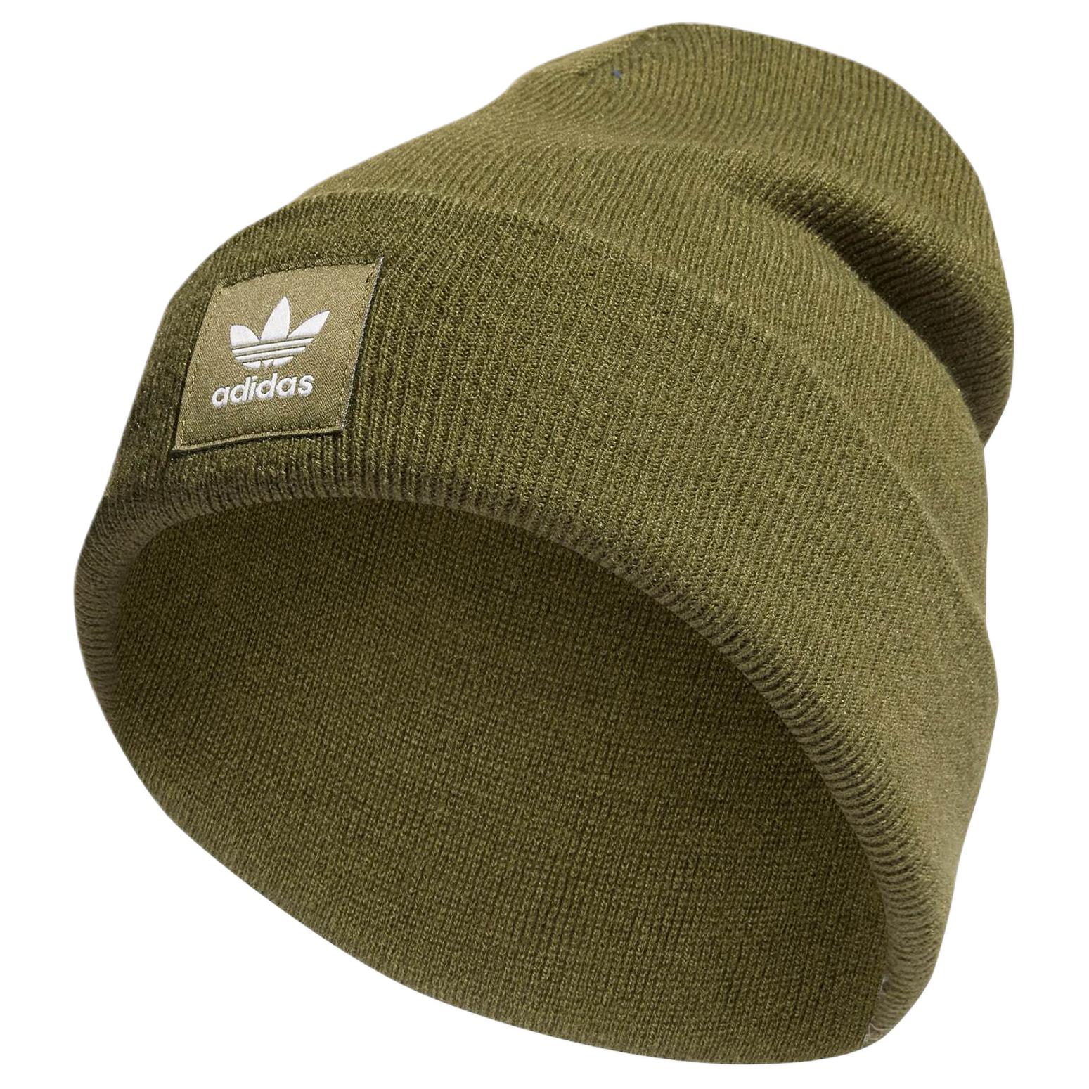 Adidas Originals Acrylic Beanies Unisex Dark Olive Green HT1133 F