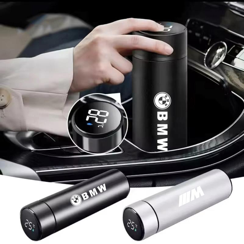 For BMW M X1 X3 Thermos Coffee Mug Temperature Display Vacuum Flask Sticker For BMW G80 G06 G07 G42 G14 G15 G16 F82 F20 F21 F83 M2 M3 M4 M5 M8 JN9
