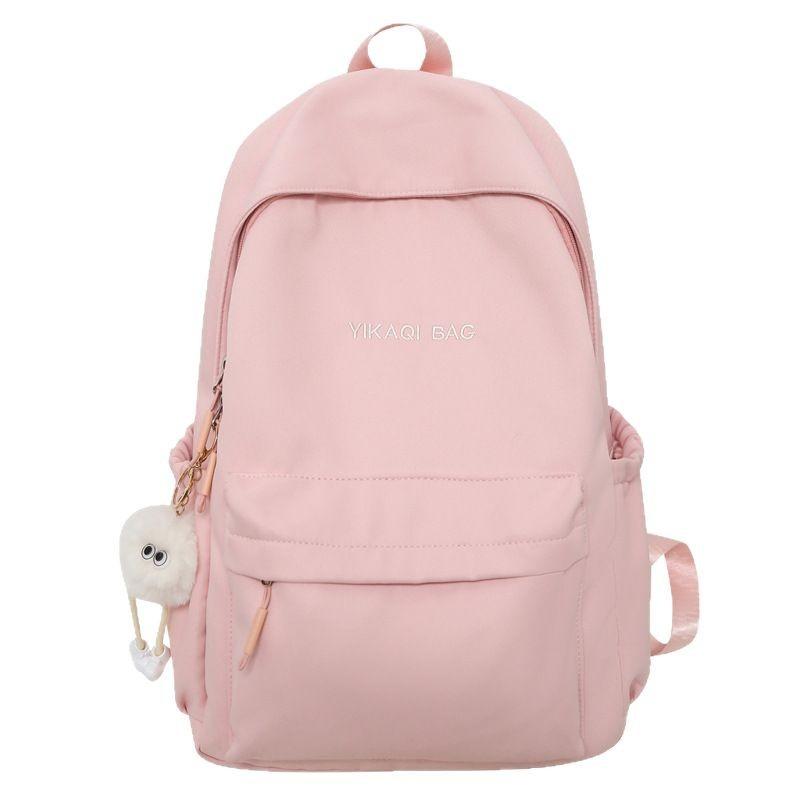 New Elementary School Student Schoolbag for Girls Junior High School Students with High Looks Letter Backpack