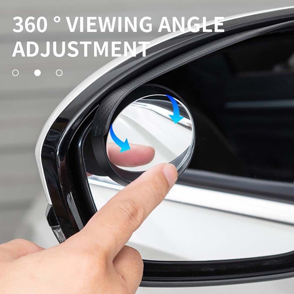 1Pair Parking Auxiliary Rain Eyebrow 360 Degrees Car Blind Spot Durable Rearview Mirror Rain Cover