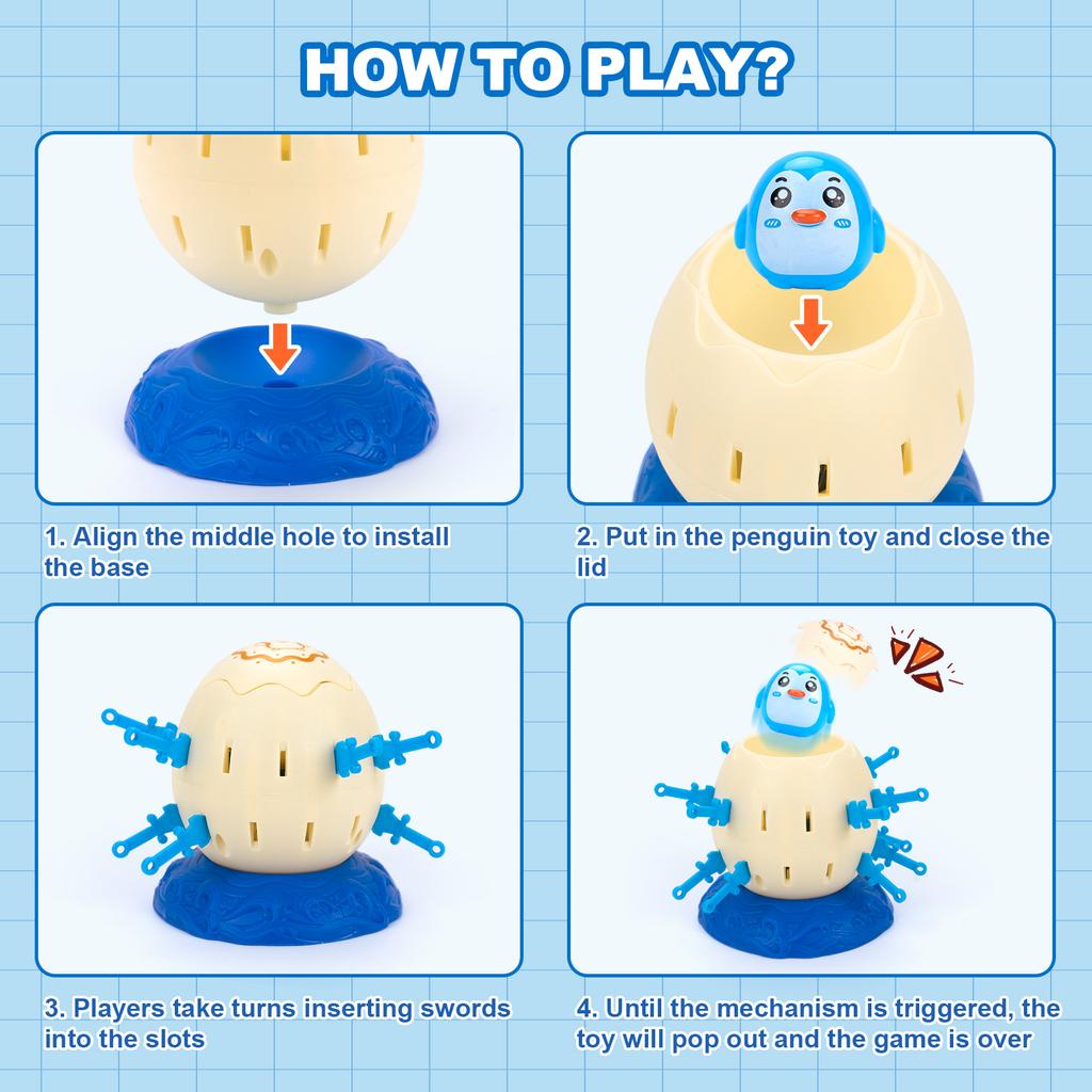 Penguin Novelty Toys for Holiday Party Pirate Barrels Game Kids Interactive Toy Educational Toy Fun Penguin Barrel Toy Kid Gifts