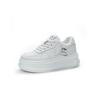 Leather Surface Thick Sole Inner Height Increase White Shoes Women's 2025 New Versatile Sports Leisure Fashion Classic Student Board Shoes