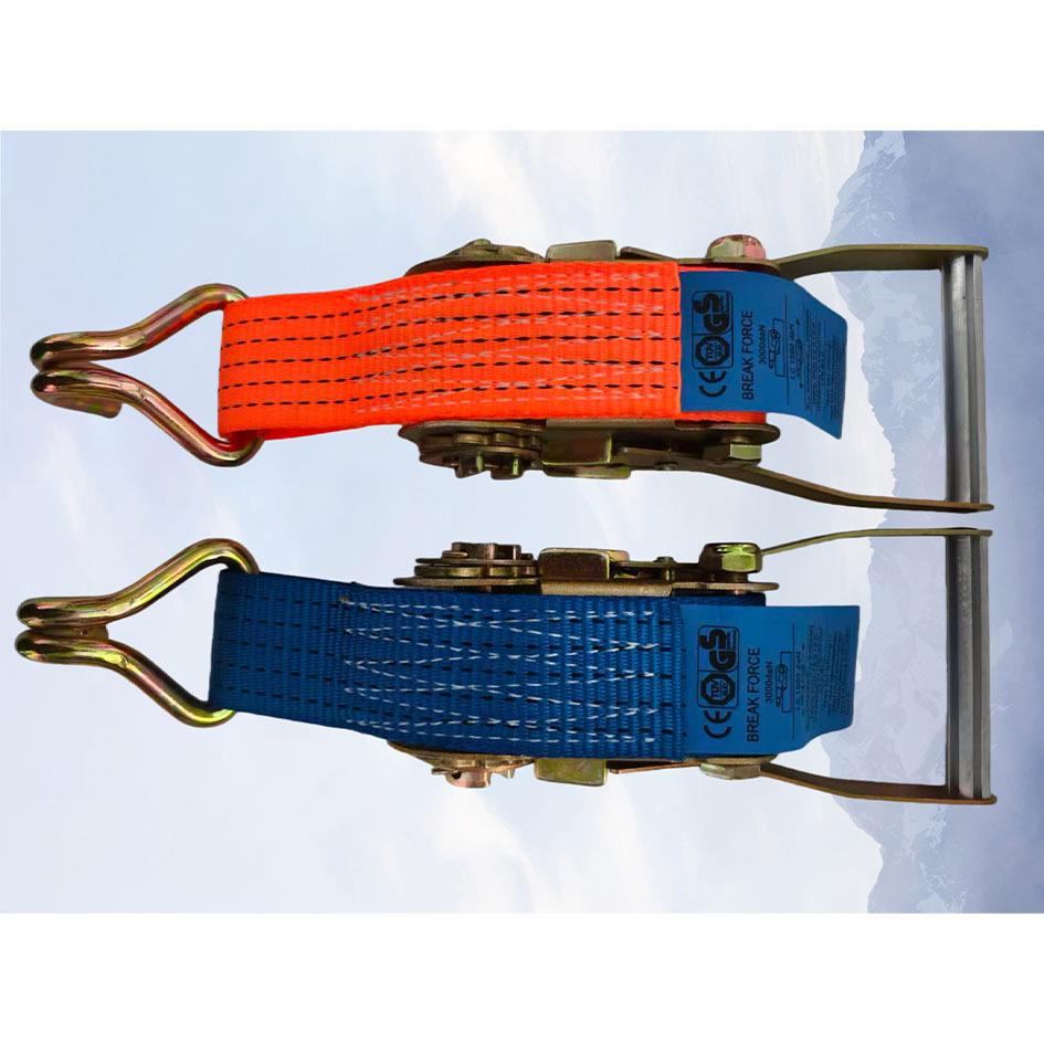 2  (5 cm) Polyester Ratchet Tie-Down Strap with Thickened Tensioner