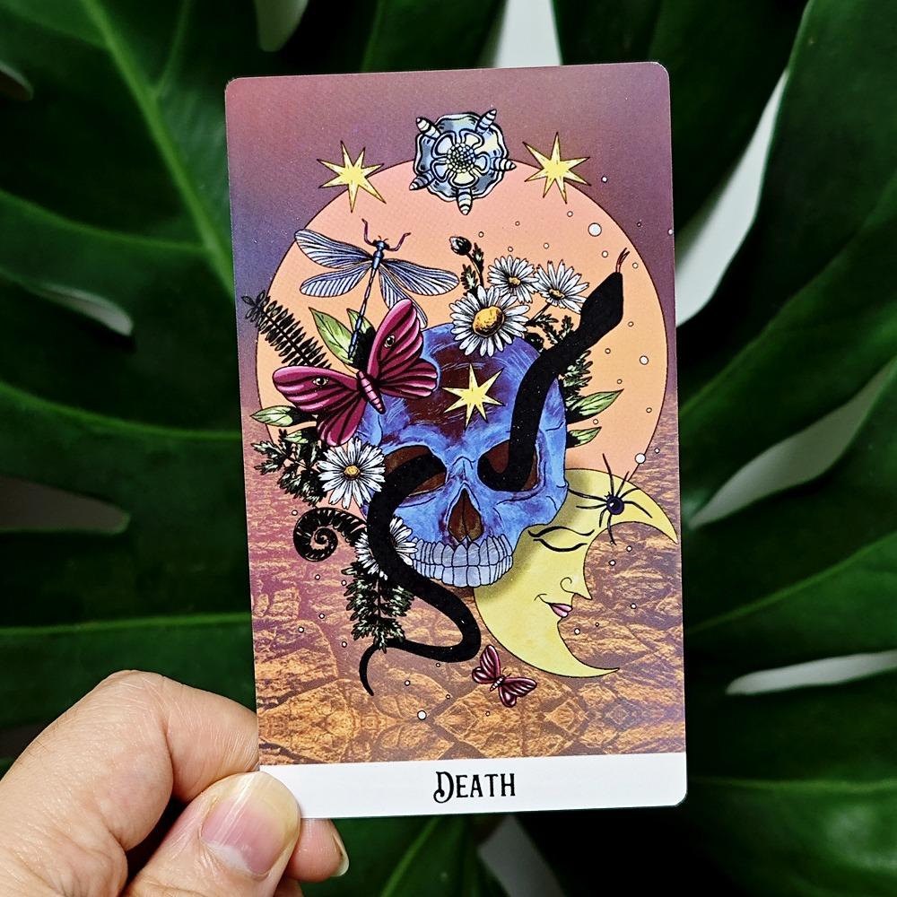 12*7cm Mystic Soul Tarot 78 Pcs Cards with Guidebook - Vibrant Colors Throughout The Deck, To Uplift The Energy of The Reader