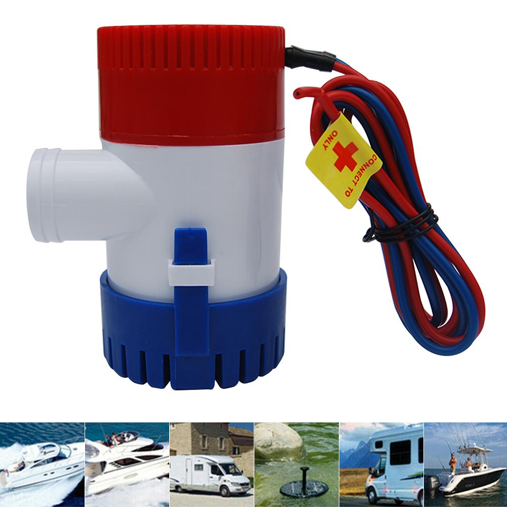 

1100GPH 12V Електричний морський занурювальний водяний насос для трюмної ями з перемикачем для човна для човна Комбінація перемикачів автоматичного керування червоний