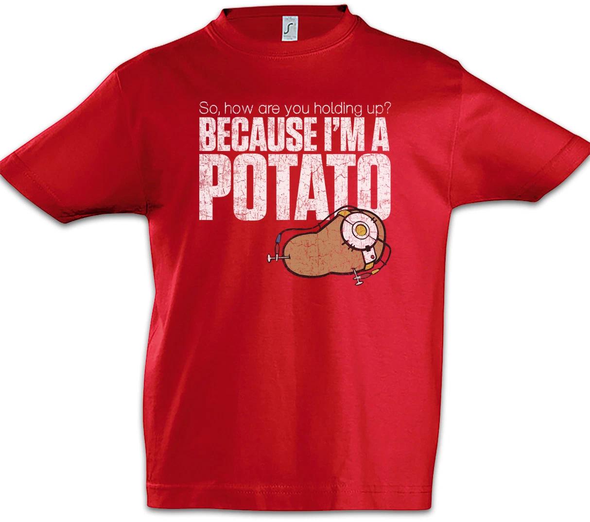 Because I m A Potato Kids Boys kids boys T-Shirt Fun Portal Gamer Fun Video Potato 140