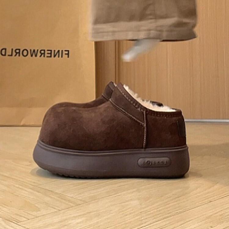 Foot snow boots thick-soled casual velvet boots are not tired of winter women's versatile bag head winter new