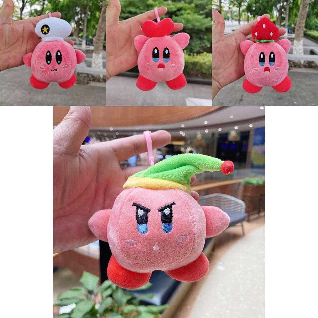 Adorable Starry Kirby Plush Toy Cute Bag Pendant Doll Keychain Birthday Gift For Girls