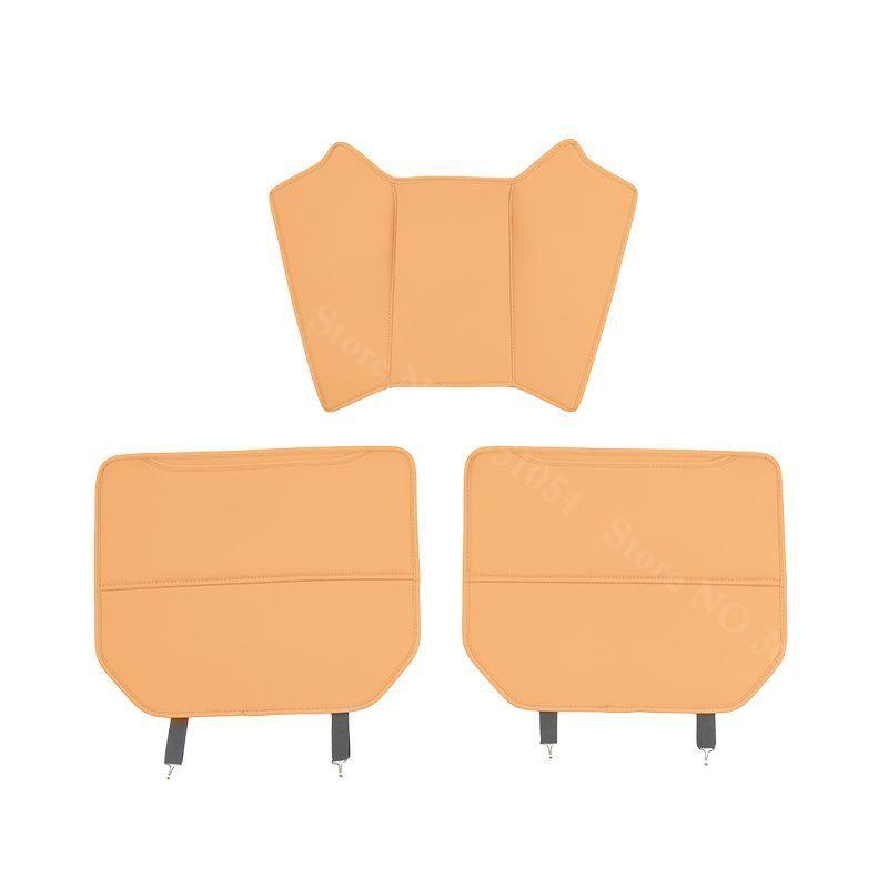 For Chery iCar V27 iCaur V27 Leather Car Seat Back Kick Protector Mat Rear Armrest Anti Kick Protective Pad Auto Accessories