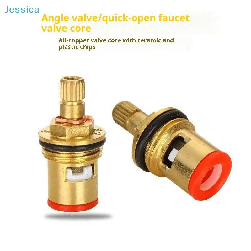 All-Copper Faucet Valve Core | Bi-Directional Brass Cartridge Replacement for Bathroom/Kitchen Faucets