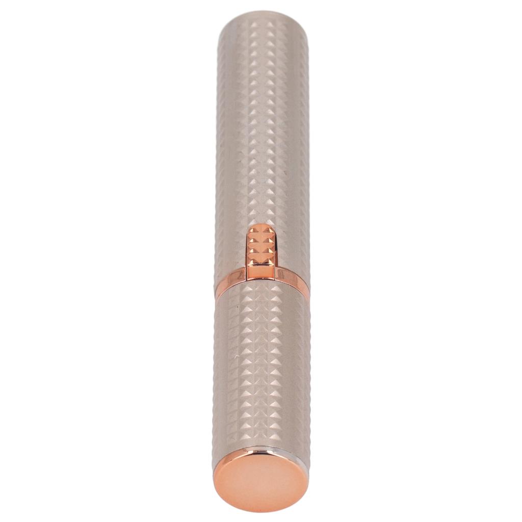 3 In 1 Women Electric Eyebrow Trimmer Incisive Cutter USB Rechargeable Facial Hair Remover with 2 Replace Heads Gold