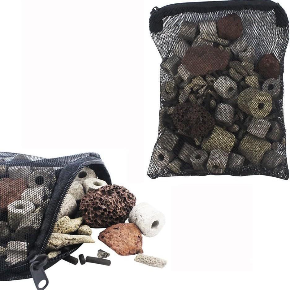 Aquarium Filter Material Storage Mesh Bag for Fish Tanks