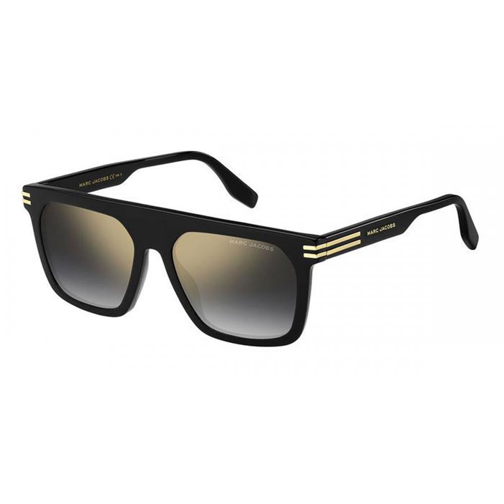 Marc Jacobs Men's Black/Gold Marc 680 S 807 Fq Sunglasses Cm