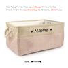 Free Custom Basket Cat Dog Toy Print Name Pet Storage Box DIY Toys Clothes Accessories Foldable Organize Customized