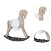 Rocking Horse Ornament Decoration Resin Sculpture Figurine for Porch Table Centerpiece