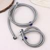 304 Stainless Steel Faucet Braided Water Pipe 1/2 Inch High Pressure Toilet Heater  And Cold Water Inlet Flexible Hose
