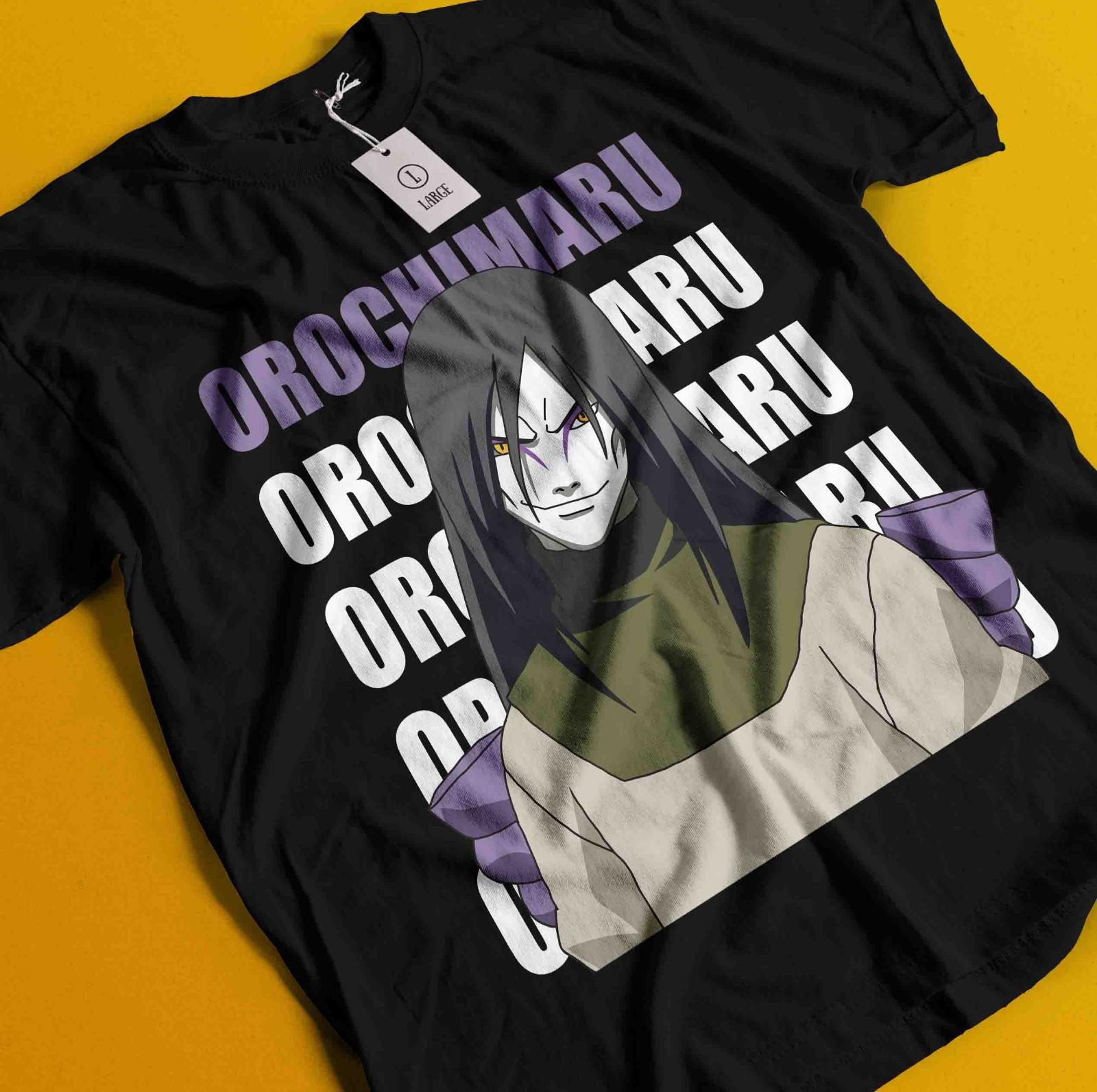 

Orochimaru T-Shirt Mens Womens Tees Top Naruto Tshirt Jiraya Shirt Madara Kakashi Tee Itachi Tsunade M