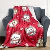 1pc Chiikawa Cozy Print Blanket Lightweight Warm Flannel Throw Blanket For Sofa, Bed, Living Room