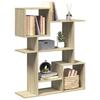 VidaXL Room Divider Shelving Unit Sonoma Oak 92x29x112 Cm, Bookcase, Book Support, Display Shelf, Shelf 858122