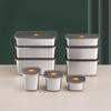 304 Stainless Steel Refrigerator Food Containers With Sealed Lids Vacuum Food Sealed Lunch Box Storage Fresh keeping Box