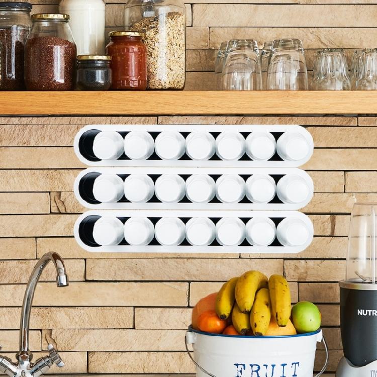 Acrylic Stand Pods Holder Coffee Power Cup Display Rack Acrylic Texture 7 Capacity Suitable for Displaying Coffees Pods