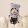 Cute Bear Pullover Cap Warm Neck Warmer New Hooded Hat  Gift