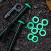 Outdoor Camping Zelt Erdnagel Leuchtschlaufe Silikon O-Ring Fluoreszierende Schlaufe Nachtangeln
