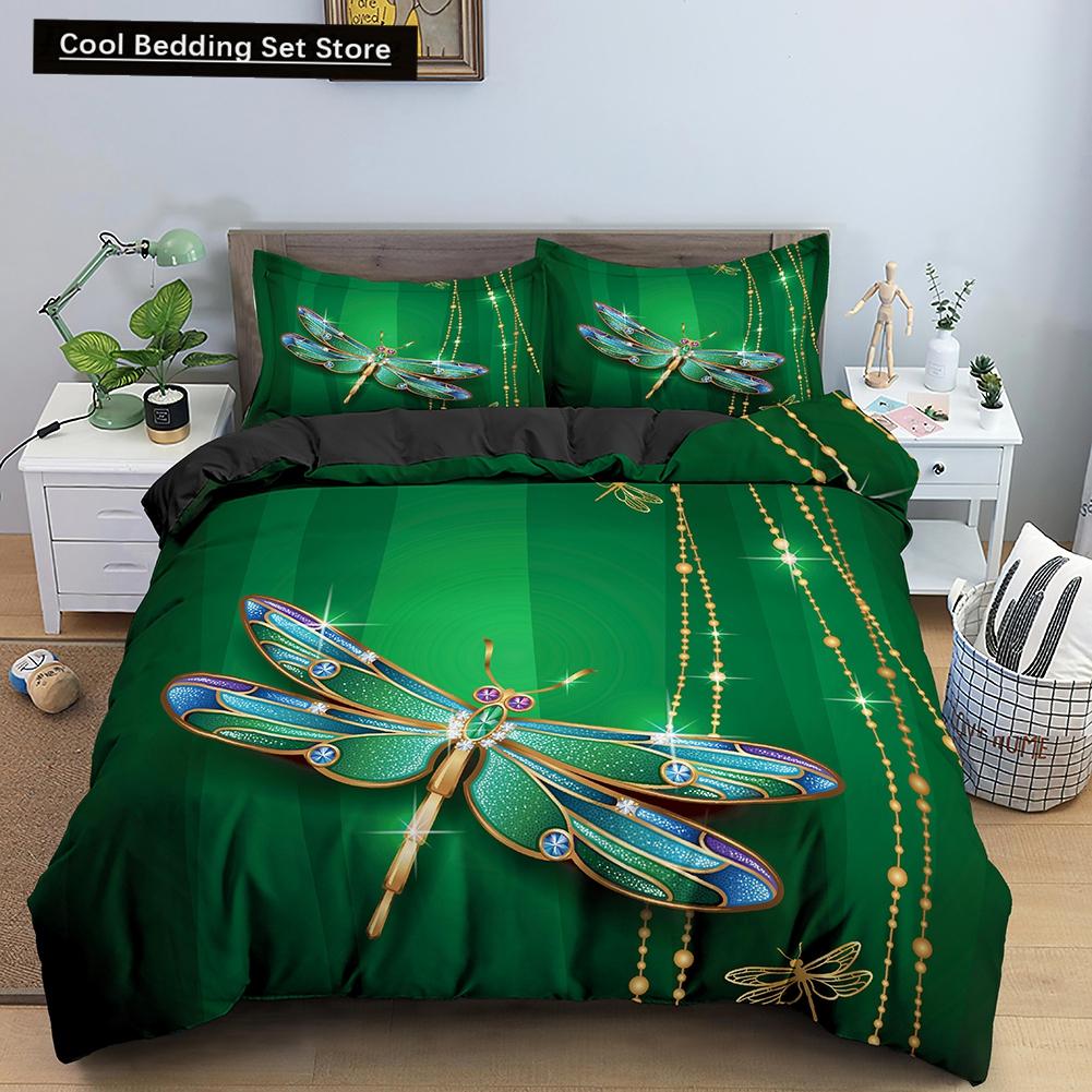 Floral King Queen Duvet Cover Fuchsia White Flower Bedding Set for Girl Women Colorful Plant Leaves 2/3pcs Polyester Quilt Cover