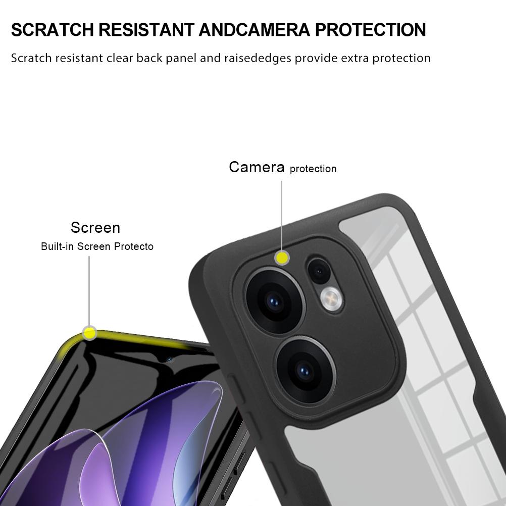 Støtsikkert deksel med full kroppsbeskyttelse for OPPO Reno 13F 13FS 5G Reno 13 Pro Reno13 Beskyttelsesdeksel Klare Fundas Coque Capa
