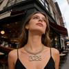 Lightweight Pendant Necklace 2026 Hip Hop Rhinestone Sparkling Bling Number