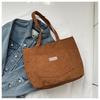 2025 Corduroy Versatile Large Shoulder Tote Bag for Women