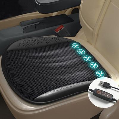 Car Summer Cool Air Seat Cushion With USB Fans Seat Cover Fast Blowing Ventilation Seat Pat Universal Cars Seat Cushion