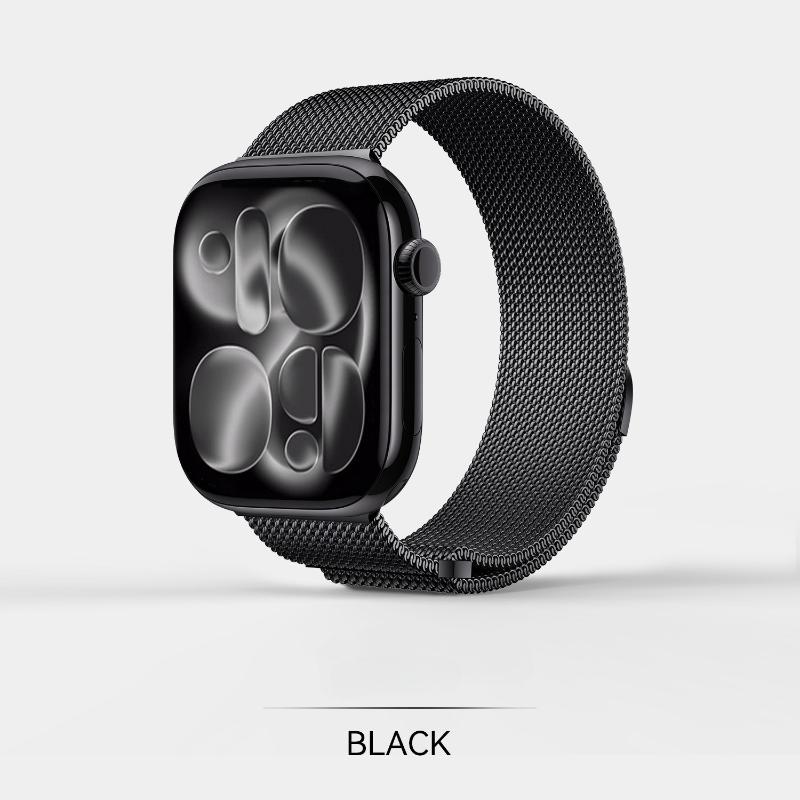 Magnetic Milanese Watch Strap for Apple Watch S11, iWatch 10/9/8/7/SE
