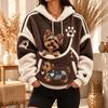 Women's Hoodie with Front Pet Pouch for Small Cats and Dogs, Pullover Sweatshirt