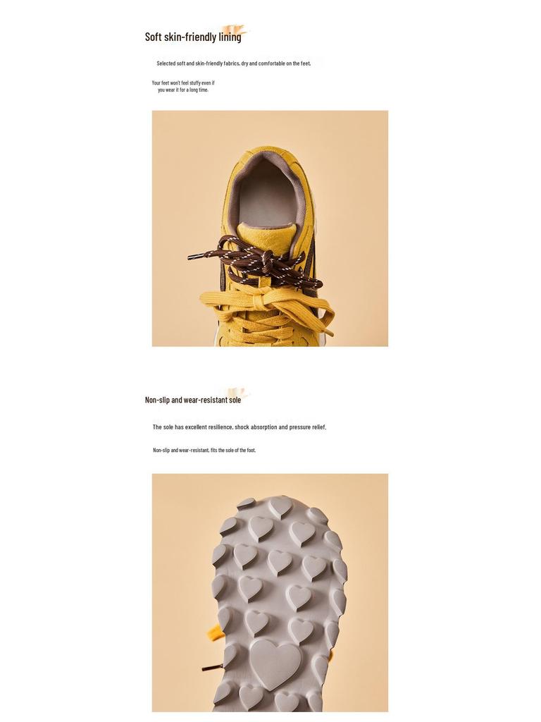 Genuine Leather 8CM Invisible Height Increasing Women's Retro Color Block Thick Sole Sports Shoes - Autumn 2025 Collection