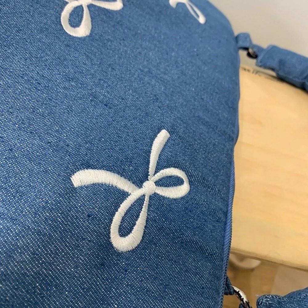 14 Inches Laptop Bag Bowknot Embroidered Computer Handbag Modern Computer Bag  Daily Commute