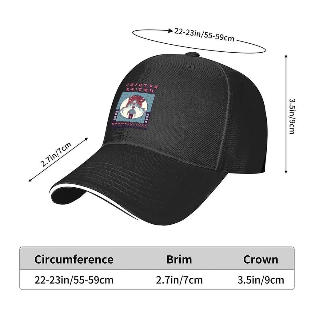 Adaptive Energy Cursed Old Friend Okkotsu Yuta Funny Baseball Cap birthday Bobble Hat Funny hats Caps Women Mens
