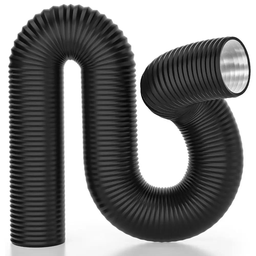 Tubo di ventilazione per asciugatrice da 6 pollici isolato condotto dell'aria resistente foglio di alluminio tubo di scarico flessibile riscaldamento e raffreddamento