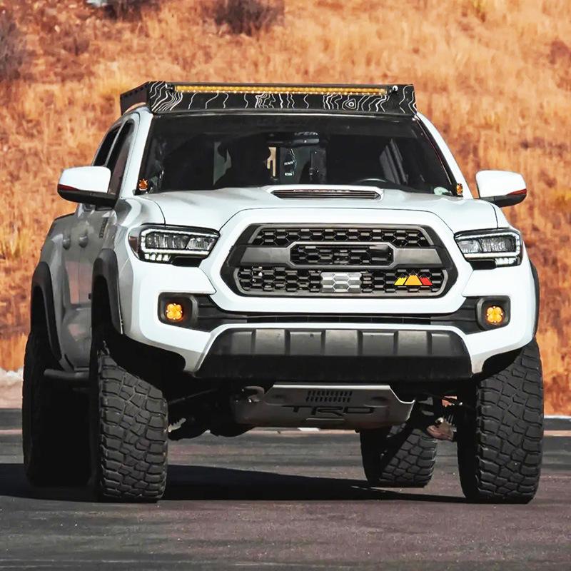 Three-Color Snow Mountain Emblem Sticker for Toyota 4Runner, Tacoma, Tundra Center Mesh Grille