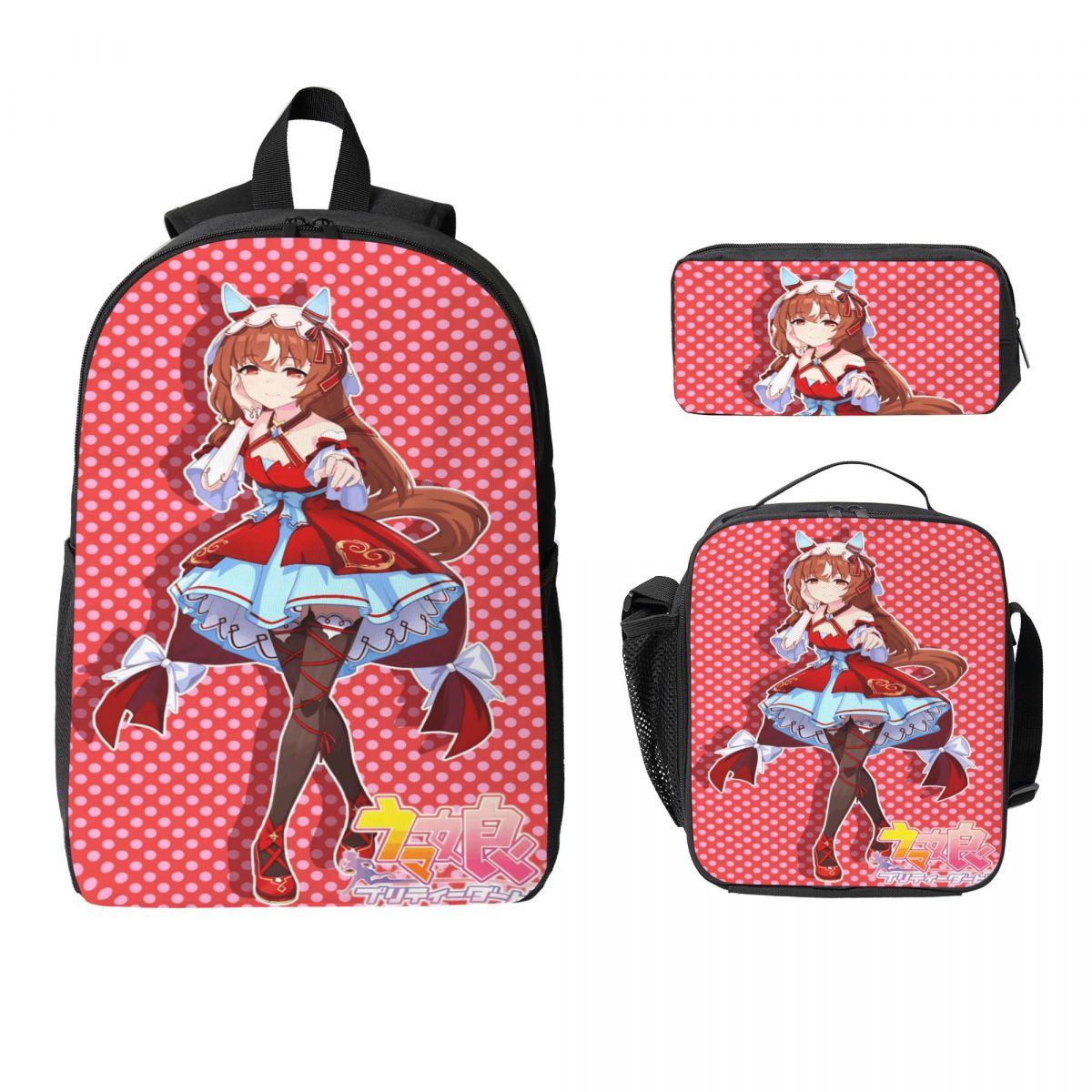 3-delige Hazbins Hotels Rugzakset voor Jongens en Meisjes Etui Rugzaksets met Lunchbox Voor Basisschoolleerlingen Rugzak