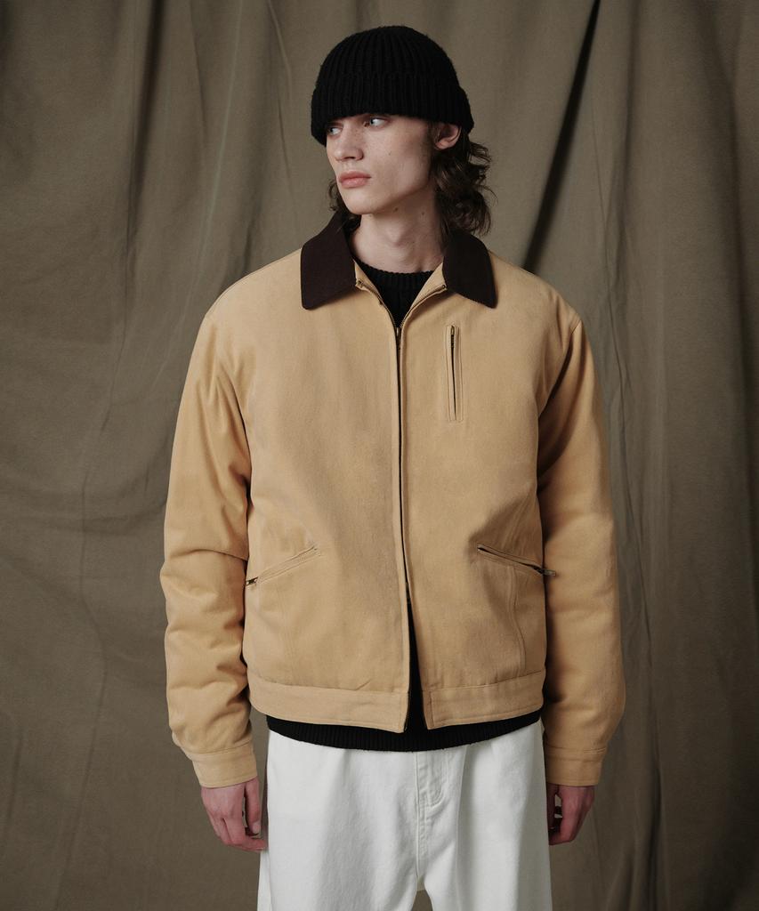 Glw Heavyweight Padded Work Jacket Beige