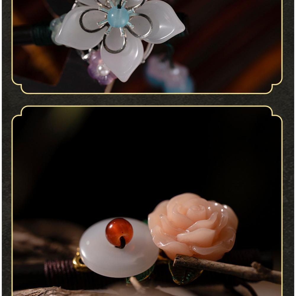 Haarnadel im antiken Stil, Quastenstufe, rockige Haarnadel aus Holz, Kopfschmuck, gewickeltes Haar, Hanfu-Accessoires, Haarnadel im antiken Stil, zum Zusammenbinden der Haare