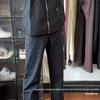 Men's Jeans: Stylish All-Over Print, Autumn Lightweight, Straight-Leg, Trendy Loose-Fit.
