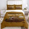 Funny Capybara Anime Duvet Cover Kawaii Animals Bedding Set Soft Quilt Cover Full Size for Children Kid Teens Bedroom Decoration