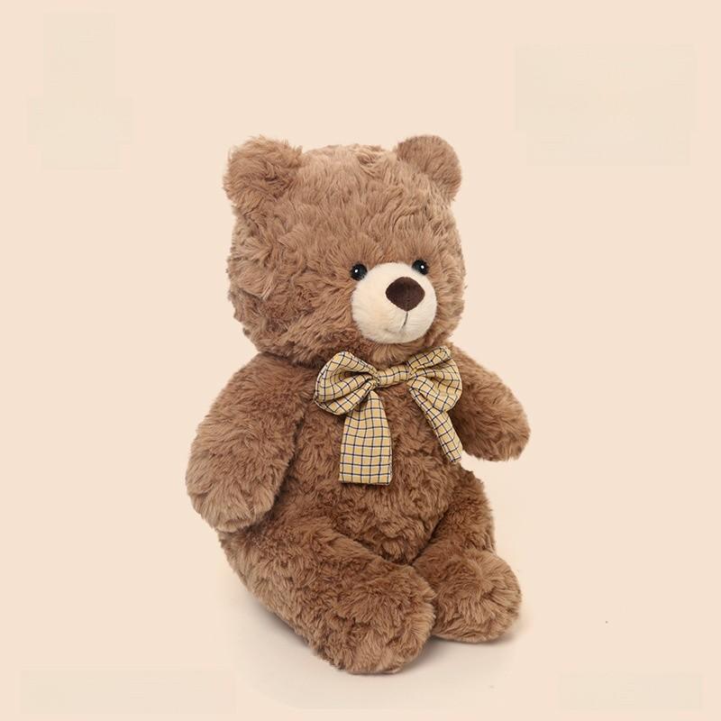 Plush Bear Toy With Bow Tie For Kids And Girls Perfect Gift Idea