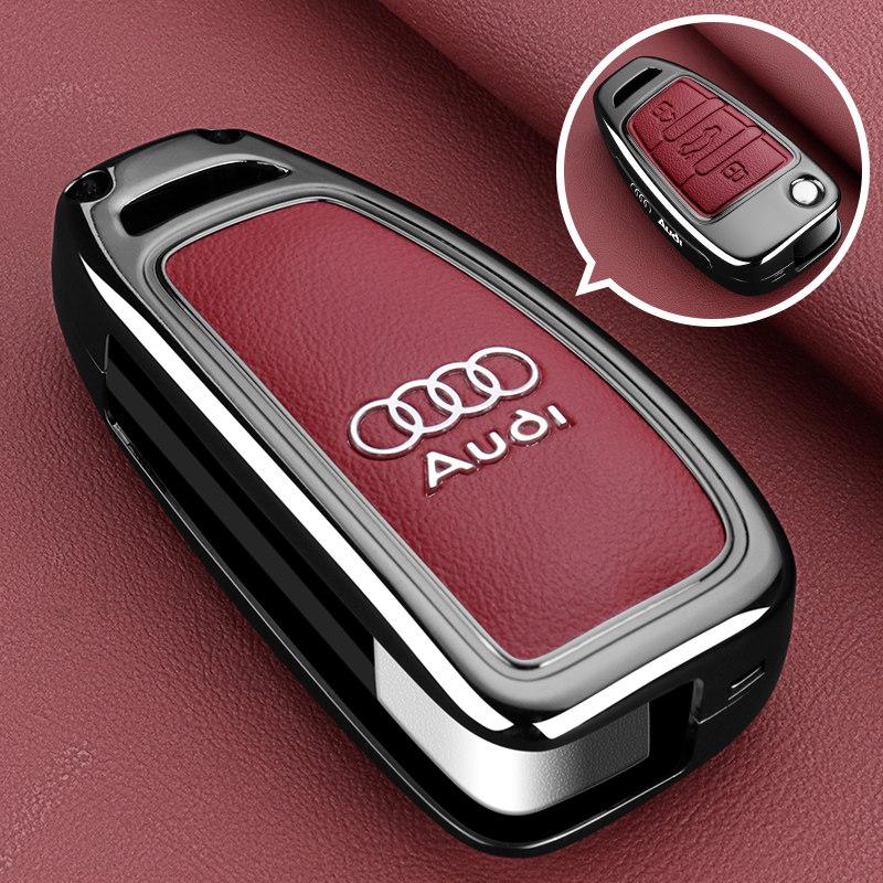 For Audi 8V2026New Zinc Alloy Car Remote Key Case Cover Shell for Audi A1 A3 A4 8P 8L 8V A5 B6 B7 A6 A7 C5 C6 Q3 Q5 Q7 4F S3 S4 S6 Rs3 Tt