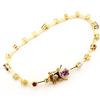 Les Trésors De Lily [D6817] - Tutti Frutti 'Mylene' Gold Plated Bracelet - 19 Cm