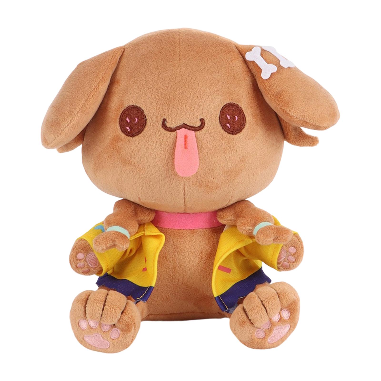 

Plush Stuffed Doll Soft Toy Sitting Character Design with Embroidered Facial Features and Detailed Outfit for Collectors and Gift Giving One Size