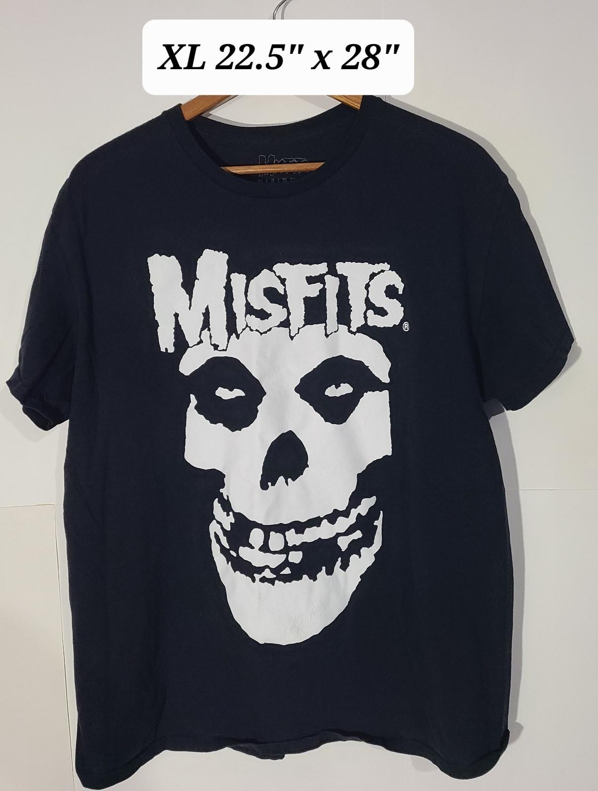 Misfits Crimson Ghost Skull Black XL T-Shirt Horror Punk Danzig Unisex T-Shirt S